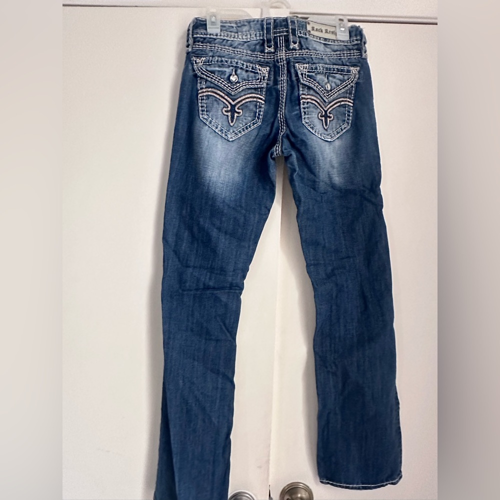 Rock Revival Blue Boot Cut Jeans for Women